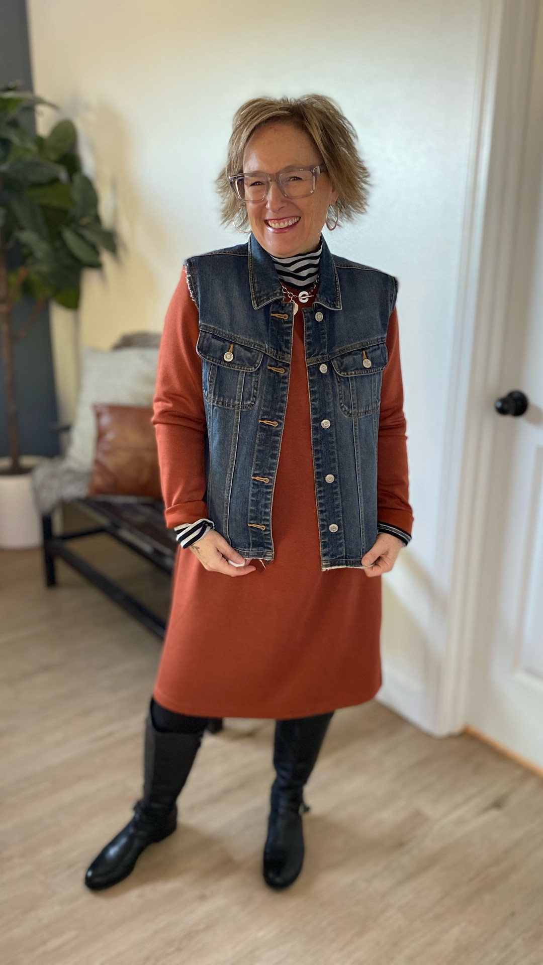 Love the color! Love styling it! It’s the best dress for the season 🍁

#LTKOver40 #LTKU #LTKPetite