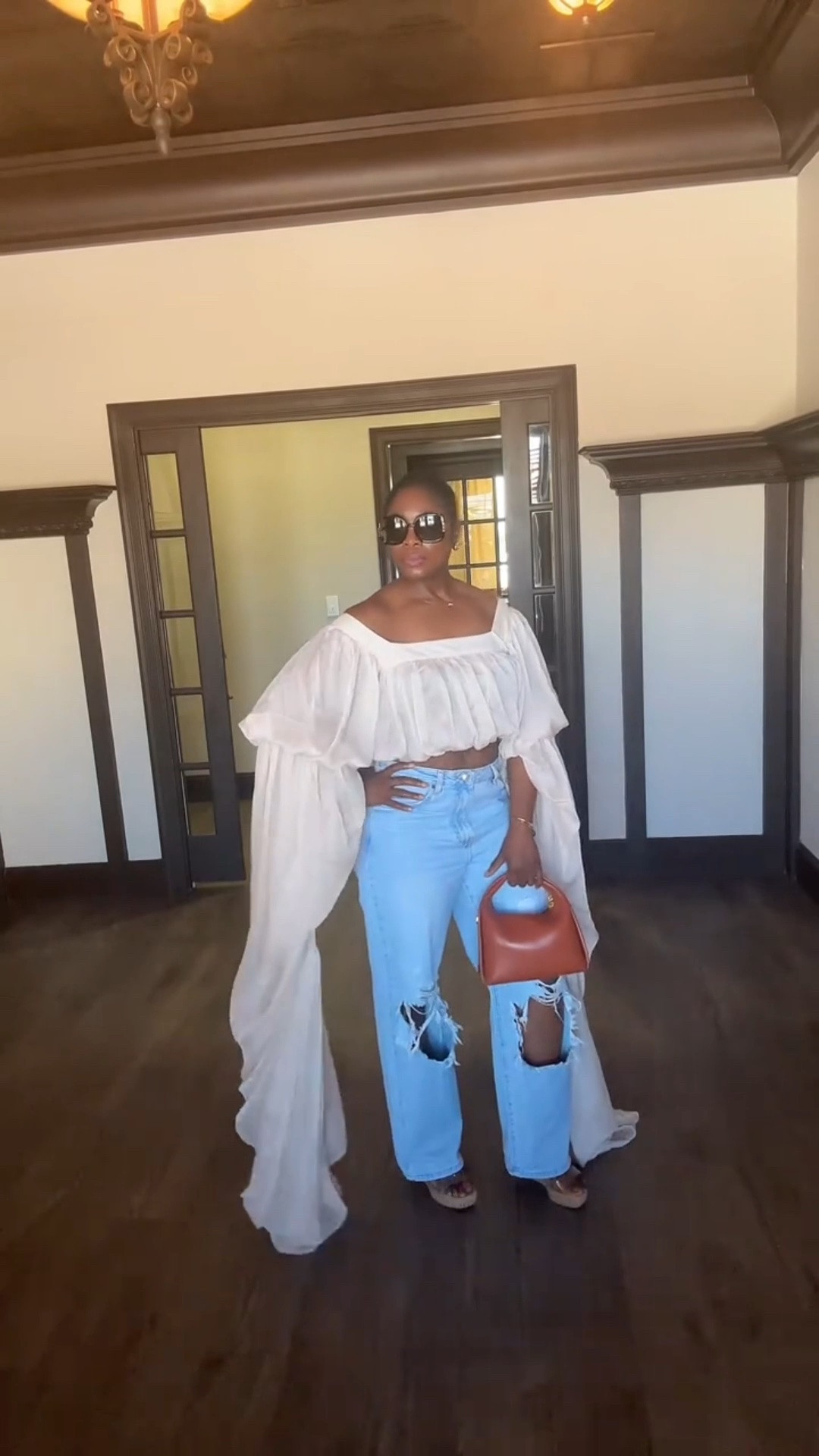 Akira Off-Shoulder Statement Blouse – Vacation Elevated Look

Brand: Akira

Category: Tops > Statement Blouses

This Akira blouse stopped traffic 🤍 Off-shoulder with dramatic oversized sleeves, paired with distressed light-wash flare jeans for that vacation-elevated, boho-glam energy. Effortless drama that photographs beautifully. Shop the full look below — follow for daily style inspo!

Tap to Shop → Follow for Daily Finds

#LTKstyletip #LTKtravel #LTKSeasonal