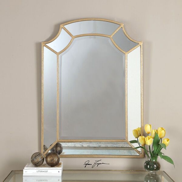 Francoli Gold Arch Mirror | Bellacor