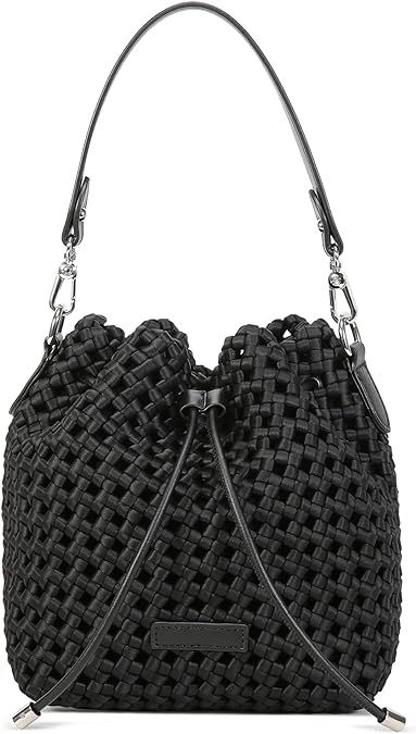 Black Shoulder Bags for Women,Small Multi-Pocket Shoulder Bag silky-soft Travel Purse and Handbag | Amazon (US)