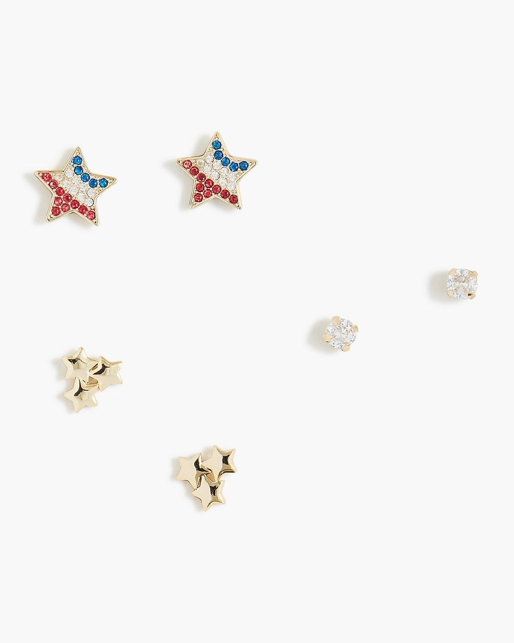 Patriotic stars earrings set | J.Crew Factory