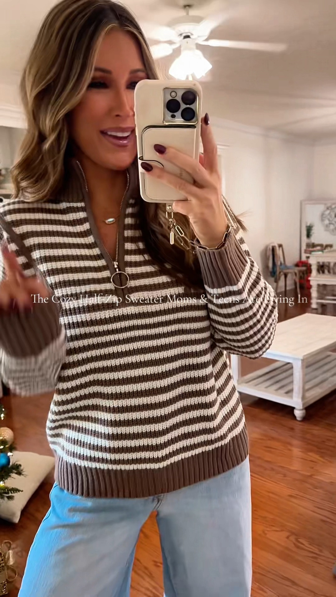 The Cozy Half-Zip Sweater Moms & Teens Are Living In

This striped half-zip sweater is one of those pieces you grab over and over again because it’s comfortable, flattering, and effortless. The relaxed fit + ribbed knit makes it perfect for busy mom life, school drop-off, errands, games, or casual weekends.

✨ Why it’s a favorite:
✔️ Cozy knit without feeling heavy
✔️ Half-zip neckline = adjustable comfort
✔️ Relaxed fit that still looks put-together
✔️ Easy to dress up or down
✔️ Works for moms and teens

It’s one of those throw-on-and-go sweaters that still looks styled.
Linked here so you can grab it before sizes go 💕

#HolidayHustle #TikTokShopHolidayHaul #TikTokShopCreatorPicks #FashionDeals @Anrabess Fashion @AnrabessFashion 

#LTKootd #LTKmomlife #LTKGiftGuide
