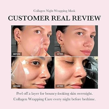 Medicube Collagen Overnight Wrapping Peel Off Facial Mask Pack - Elasticity & Hydration Care, Red... | Amazon (US)