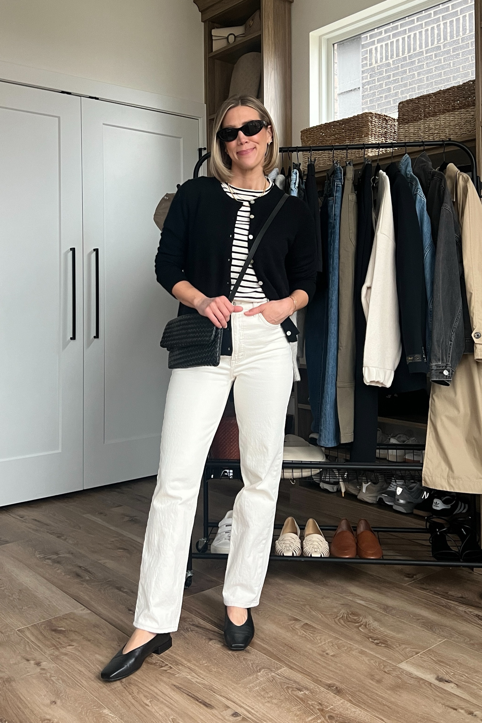 Wearing 26/regular jeans, small striped tee, medium cardigan, flats 7.5

#LTKstyletip #LTKfindsunder50 #LTKfindsunder100