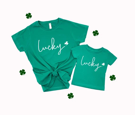 Mommy and me st pattys shirts, St. Patrick's day shirts, matching st pattys day shirts, mom and m... | Etsy (US)