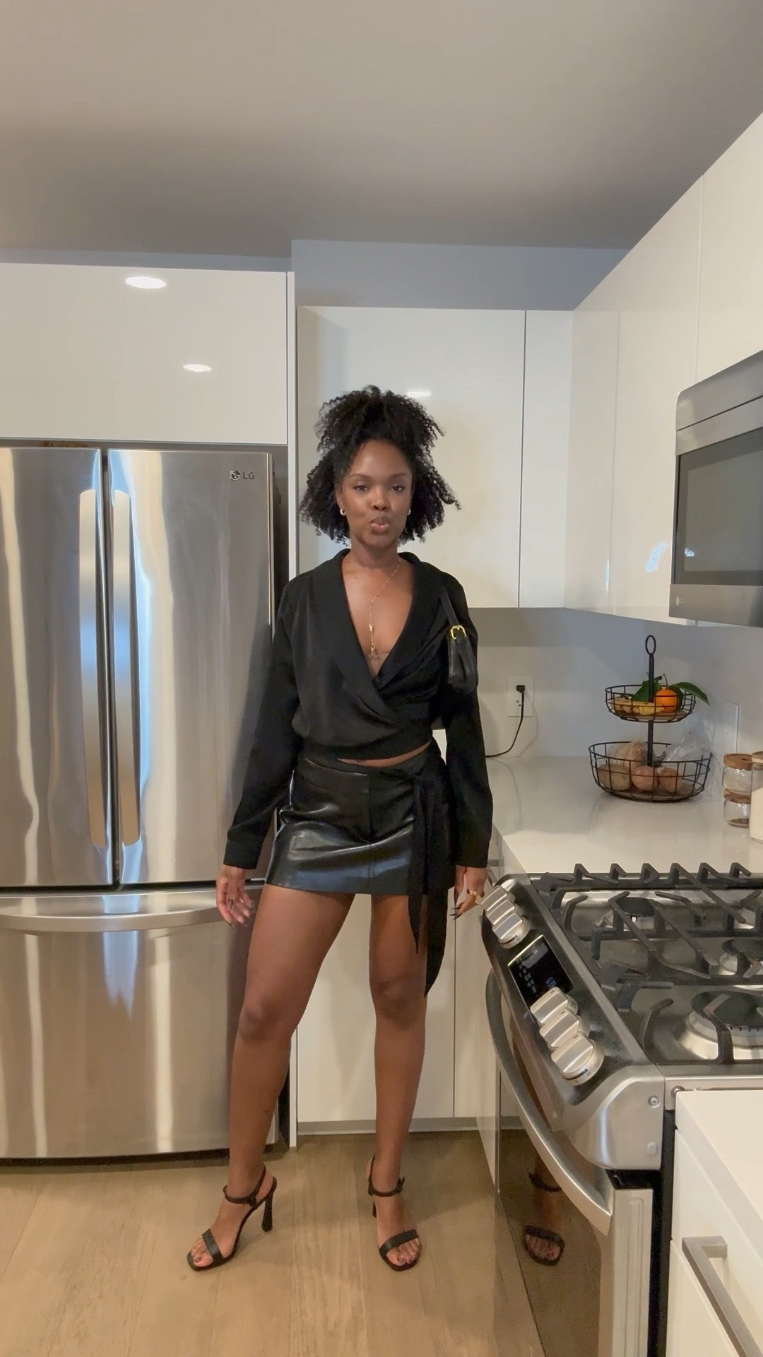 CLASSIC all black night look 🖤🫶🏾 #ootd #datenight #dancing 

#LTKTall #LTKmomlife #LTKootd