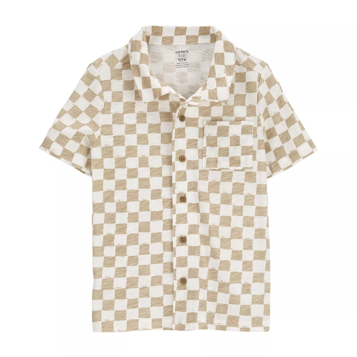Boys 4-14 Carter's Checkered Button-Front Shirt | Kohl's