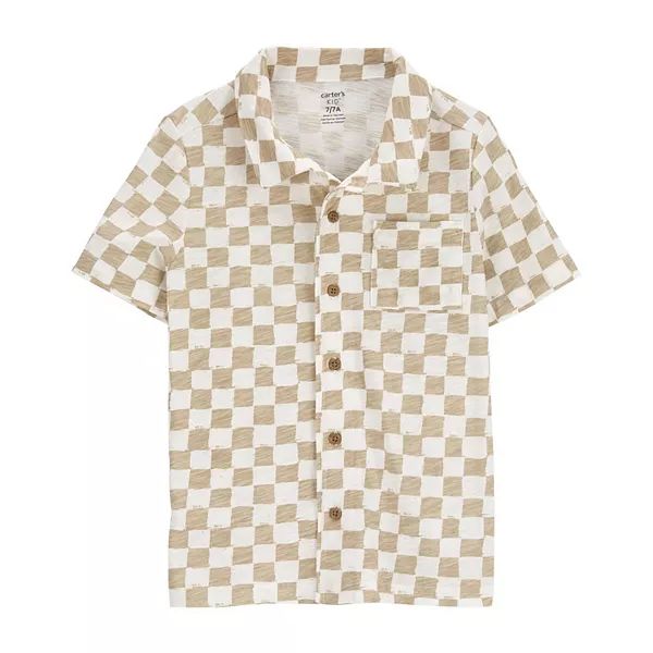 Boys 4-14 Carter's Checkered Button-Front Shirt | Kohl's