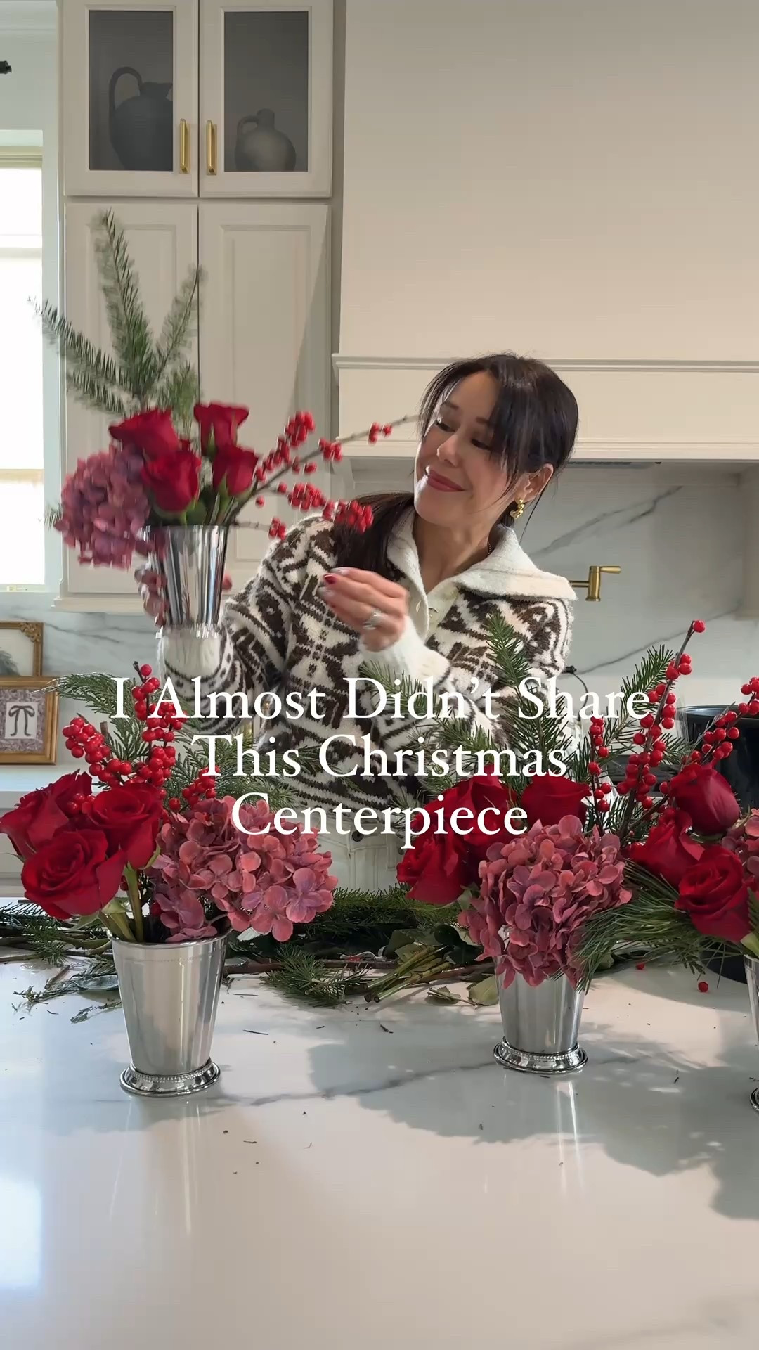  I almost didn’t share this Christmas table…

This simple, layered Christmas centerpiece came together with mint julep cups, mini lamps for warm ambient lighting, candlelight, and classic red and green holiday tones. It’s proof that you don’t need a full tablescape to create a timeless, elevated holiday look.

easy to recreate for Christmas dinners, casual hosting, or everyday holiday decor.


Christmas centerpiece, holiday centerpiece idea, Christmas table decor, simple Christmas decor, neutral Christmas decor, red and green Christmas, mint julep cups decor, holiday table centerpiece, Christmas candles decor, Christmas table styling, timeless Christmas decor, chic holiday decor, Christmas hosting ideas

#LTKHome #LTKHoliday #LTKFindsUnder50