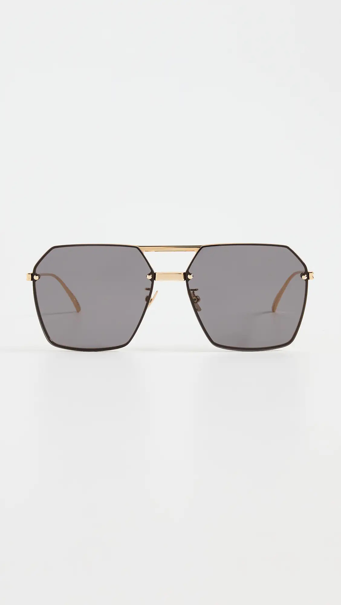 Bottega Veneta Oversized Geometric Aviators | Shopbop | Shopbop