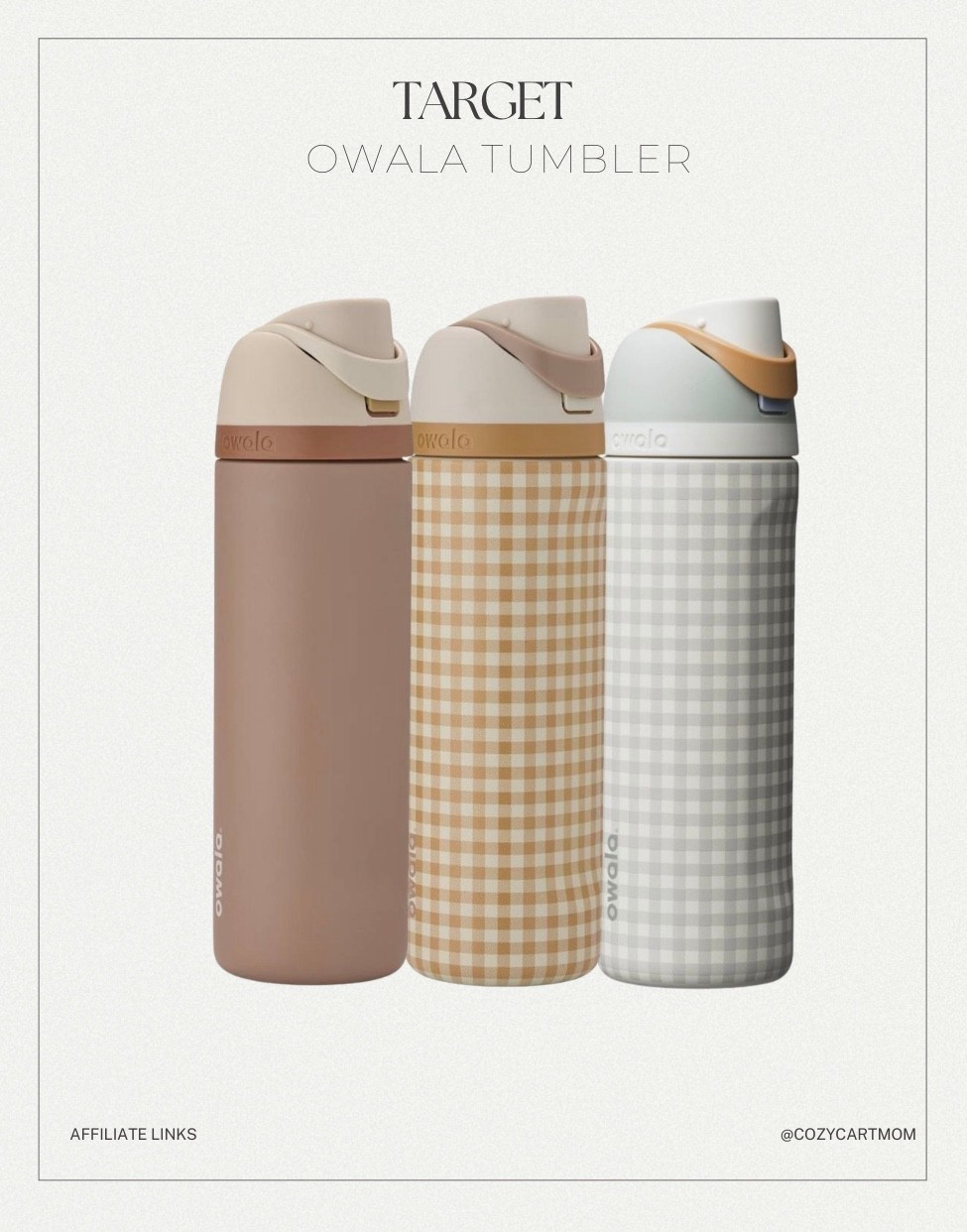 New Owala Tumblers at Target 🤍🐞
The gingham is everything!

#LTKU #LTKselfcare #LTKfitnessgoals