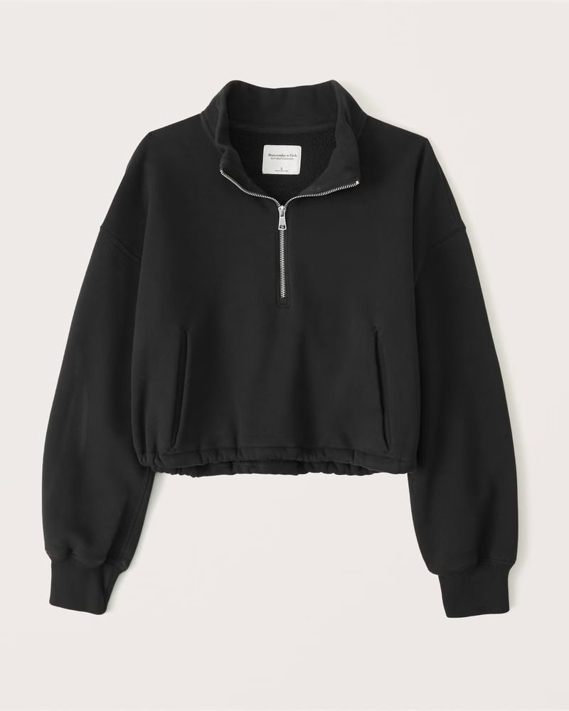 Women's softAF MAX Cinched Bungee Half-Zip | Women's New Arrivals | Abercrombie.com | Abercrombie & Fitch (US)