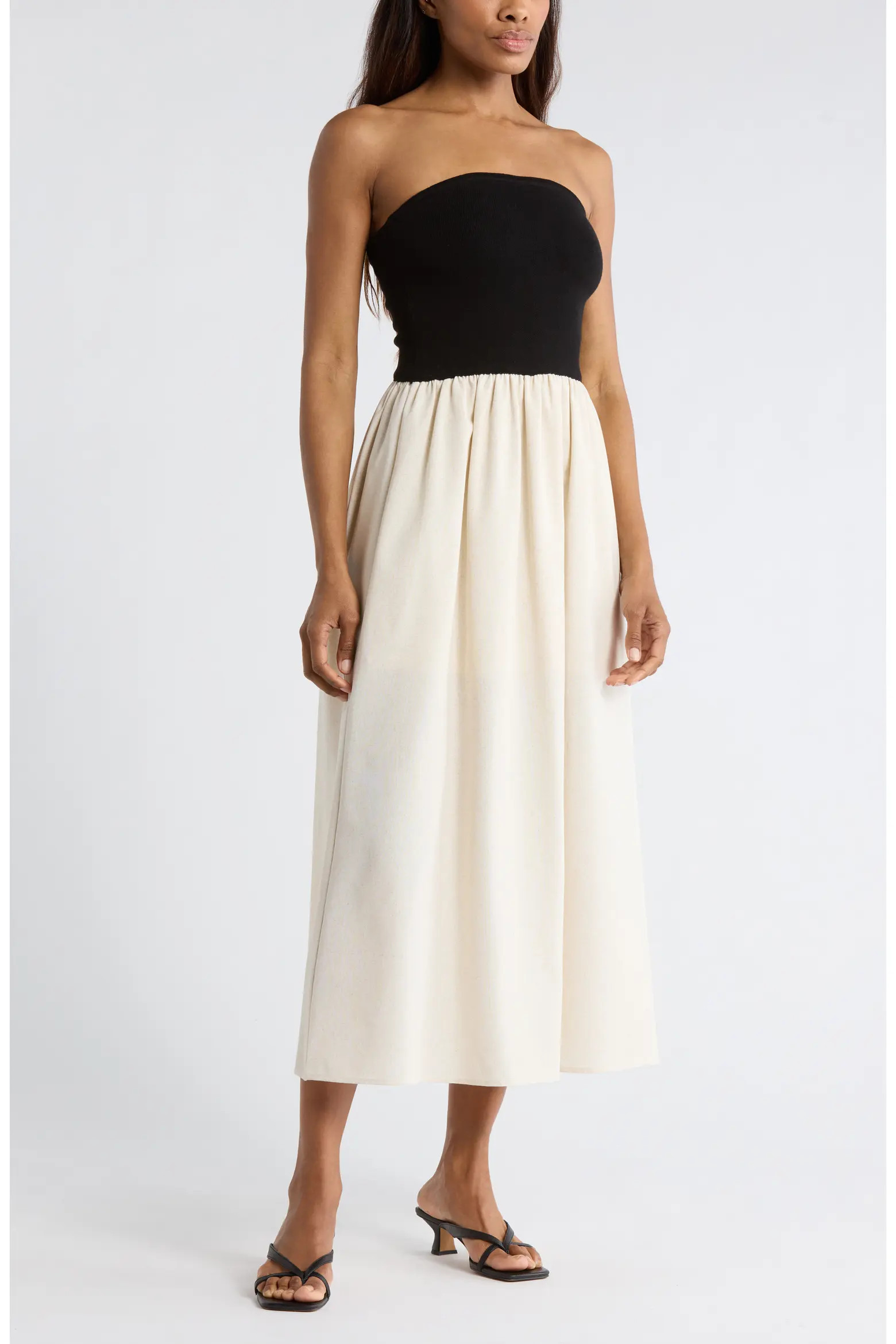 Strapless Midi Dress (Women) | Nordstromrack | Nordstrom Rack