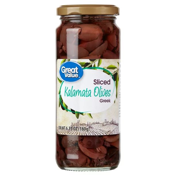Great Value Sliced Kalamata Greek Olives, 6.35oz Jar | Walmart (US)