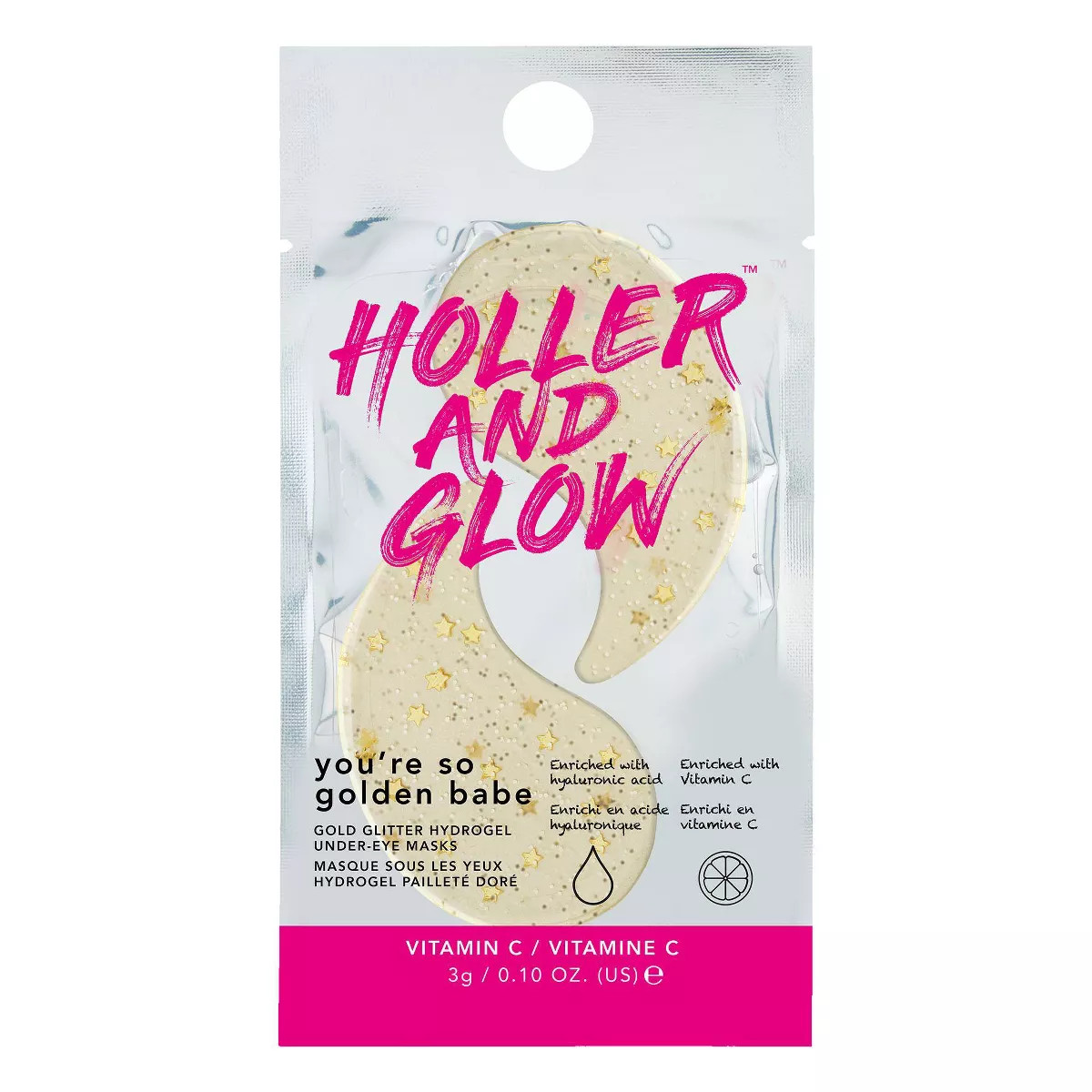 Holler and Glow You're So Golden Babe Under Eye Masks - 0.09oz/2pc | Target