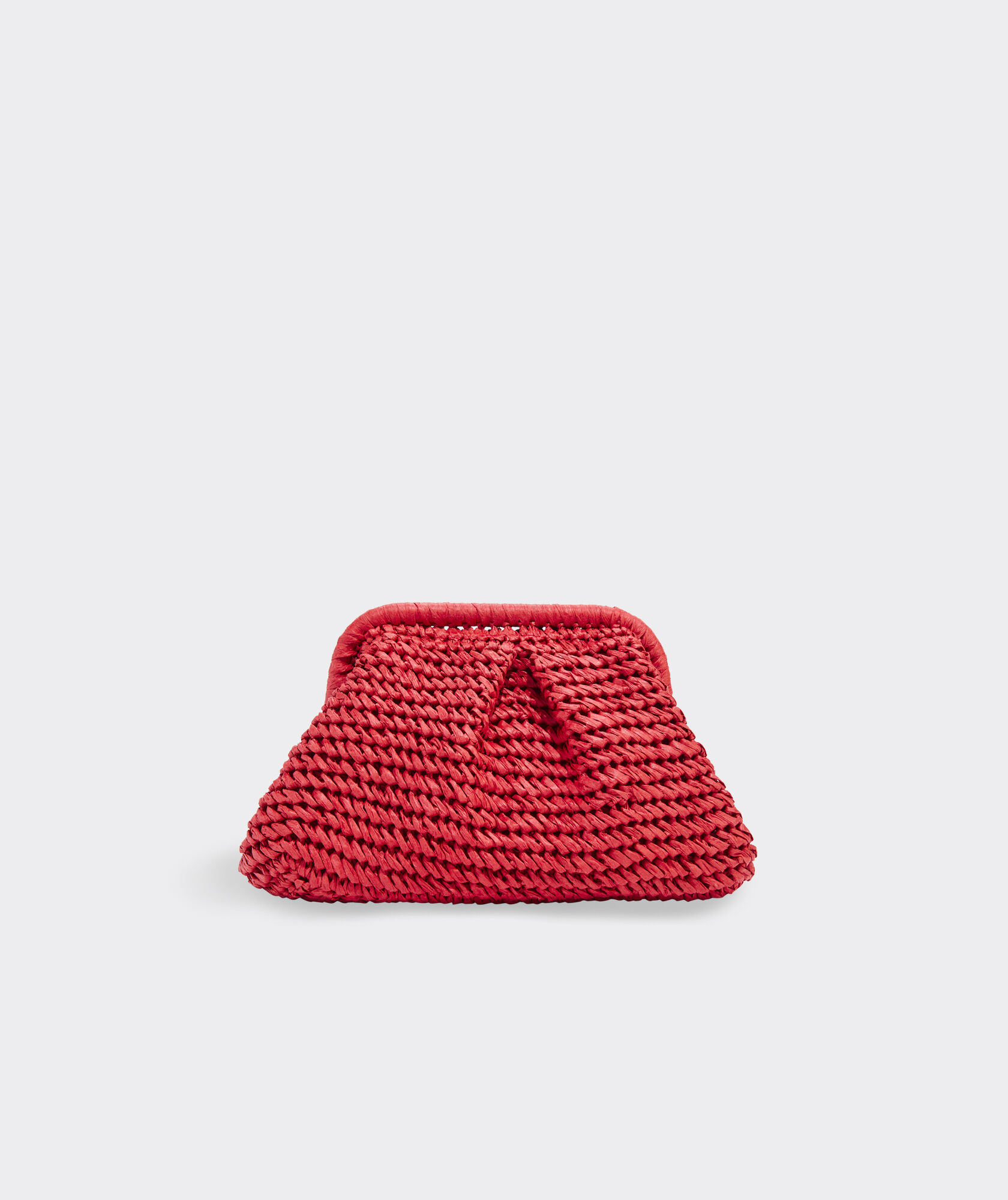 Crochet Straw Clamshell Clutch | vineyard vines