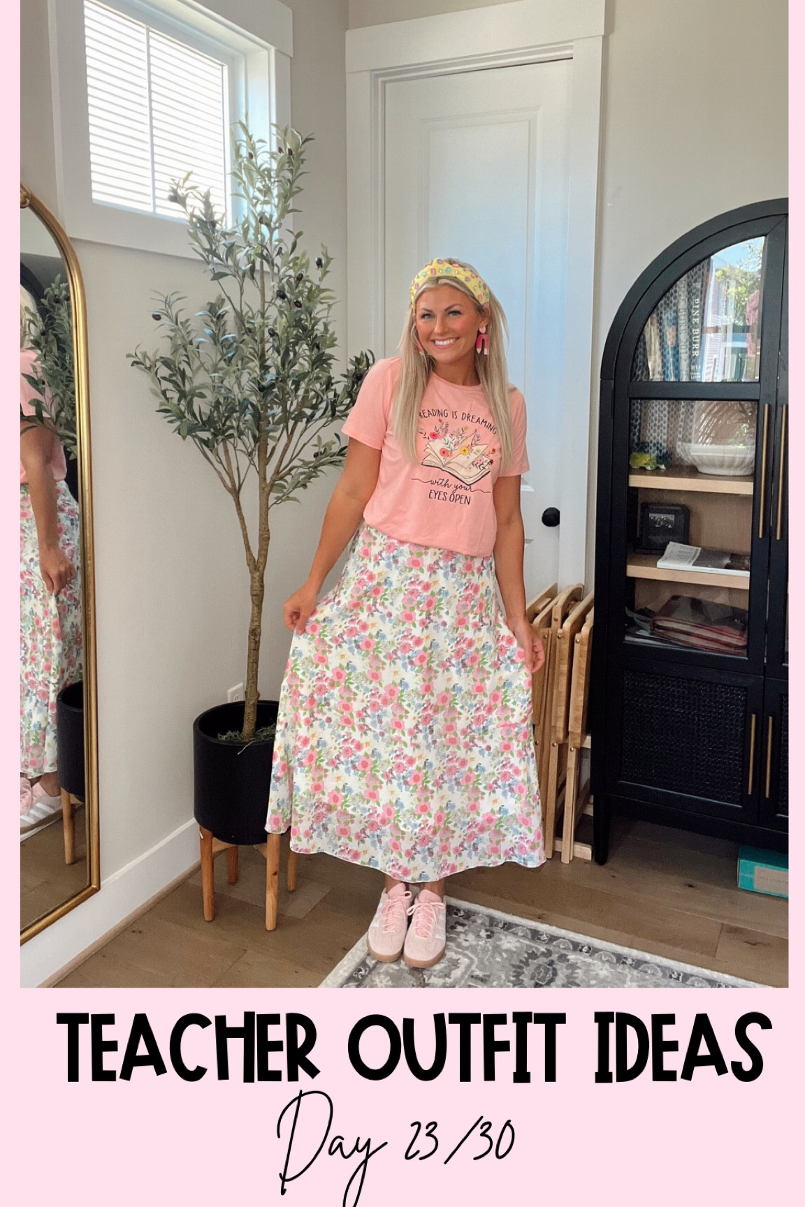 Teacher outfit idea day 23/30💐Shirt size L (size up)
Skirt size S (4) runs a little small
Shoes size down a WHOLE size 


#LTKSeasonal #LTKFindsUnder50 #LTKStyleTip