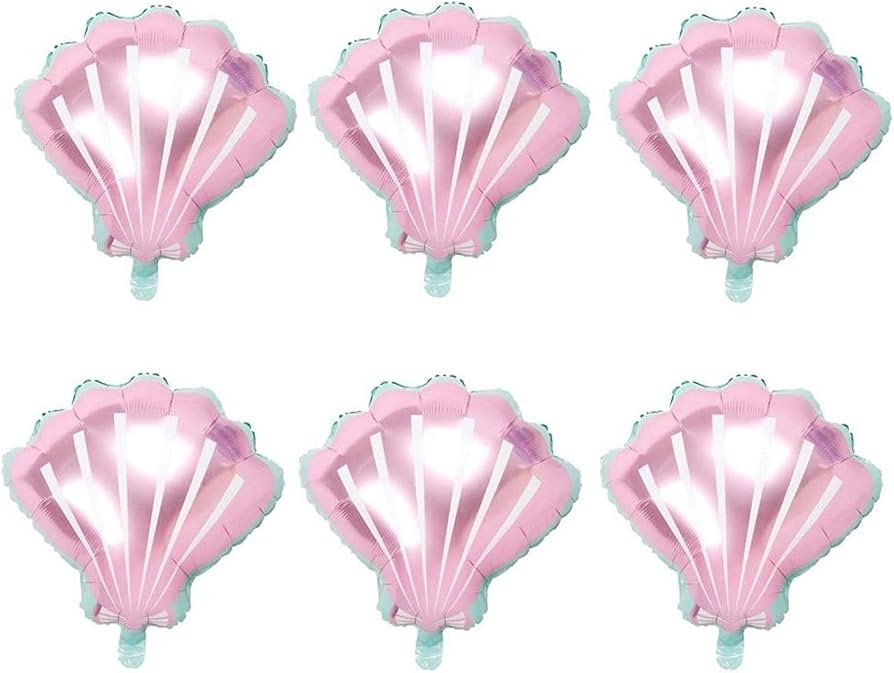 JANOU Shell Balloons Aluminum Mylar Pink Sea Party Balloons for Wedding Birthday Baby Shower Part... | Amazon (US)