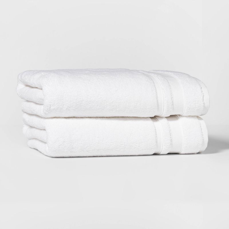 2pk Performance Bath Towel Set White - Threshold&#8482; | Target