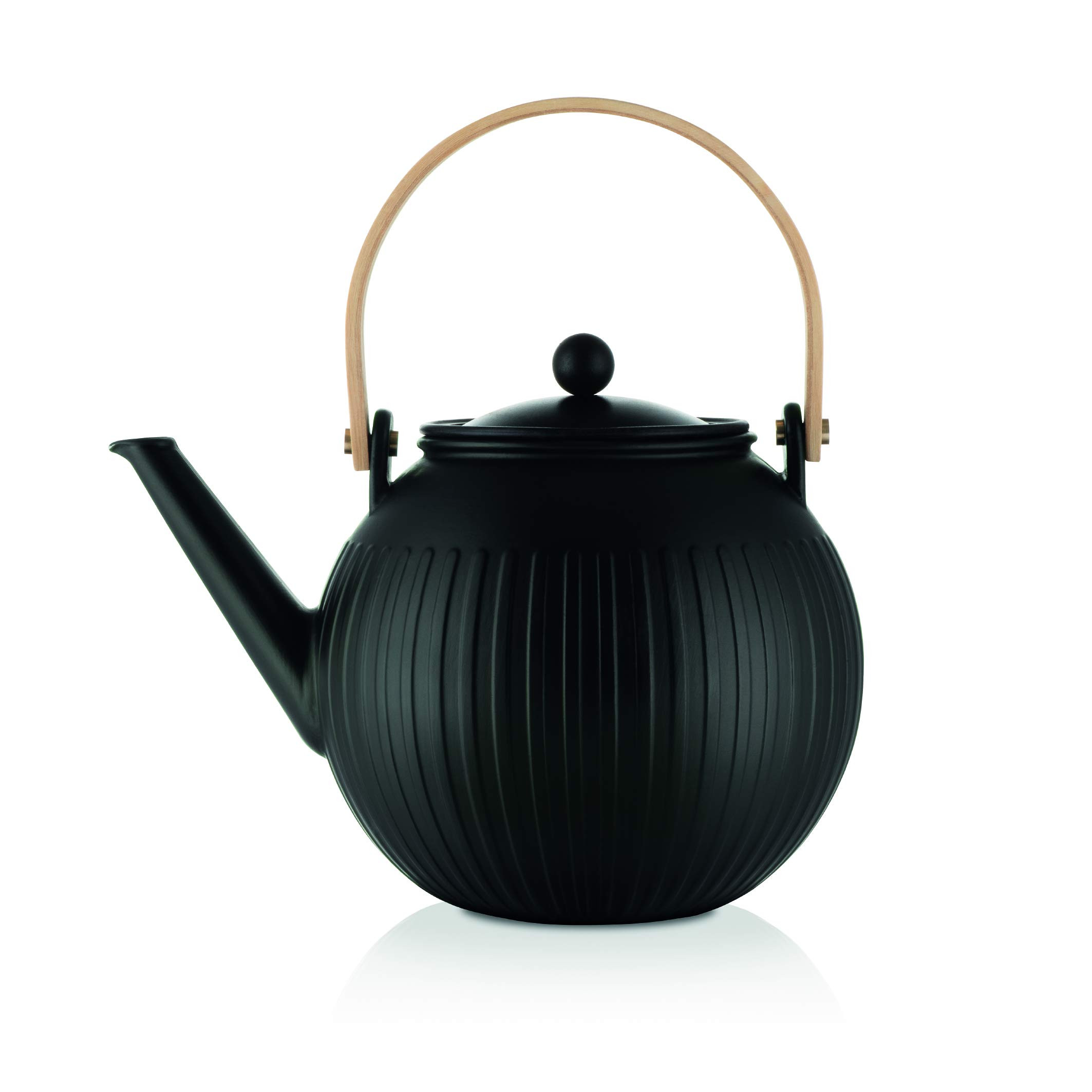 Bodum Douro Porcelain Tea Pot with Stainless Steel Infuser, 51 Ounce, Matte Black | Amazon (US)