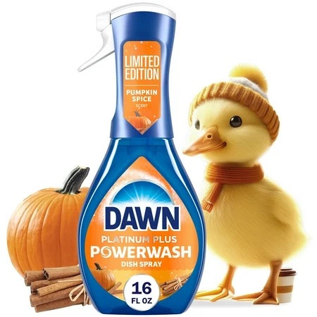 Dawn Powerwash Spray, Dish Soap, Dishwashing Liquid, Pumpkin Spice, 1 Starter Kit, 16 fl oz | Walmart (US)