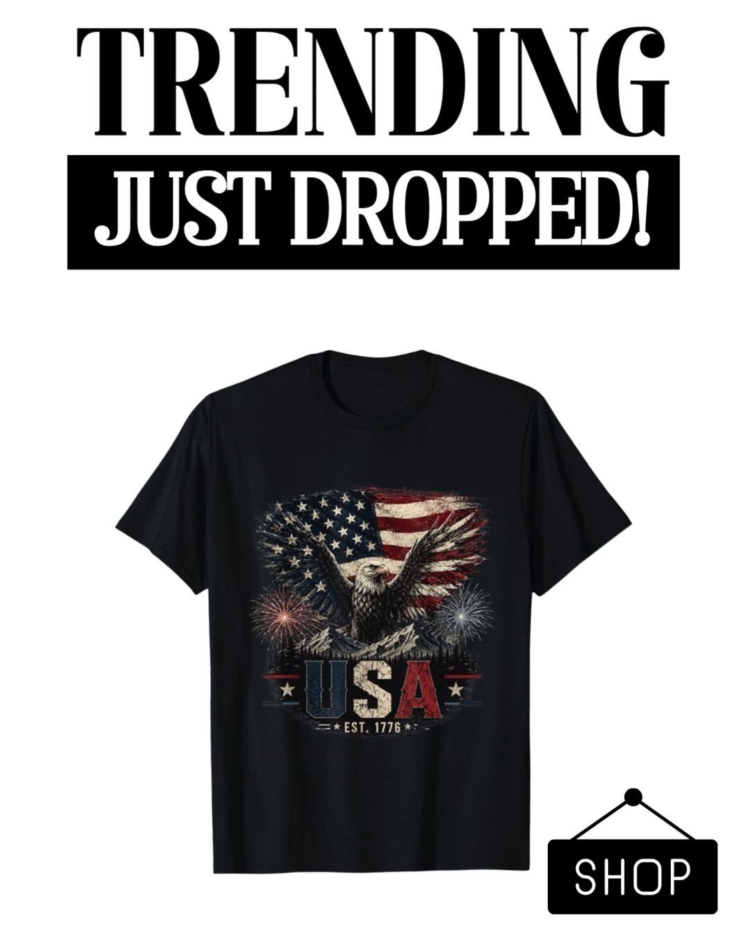 ✨ Just dropped! This bold 1776 Patriotic Eagle Design is the perfect way to show off your American pride. Featuring a striking eagle graphic with vintage patriotic vibes, it's a standout look for Fourth of July celebrations, summer cookouts, fireworks, parades, and everyday patriotic style. ❤️🤍💙🦅

#LTKStyle #LTKFinds #LTKSeasonal #LTKUnder50 #LTKMensFashion 

 #LTKootd #LTKSeasonal #LTKMens