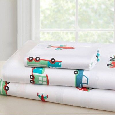 Toddler Transportation 100% Cotton Sheet Set - WildKin | Target