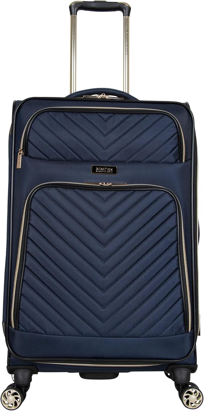 Kenneth Cole Reaction Women's Chelsea 24" Chevron Quilted Softside Expandable 8-Wheel Spinner Che... | Amazon (US)