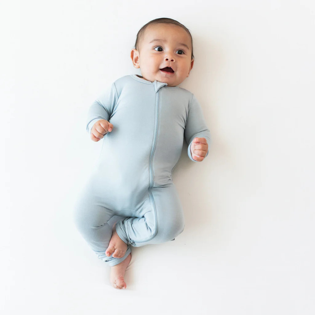 Zippered Romper in Fog | Kyte Baby