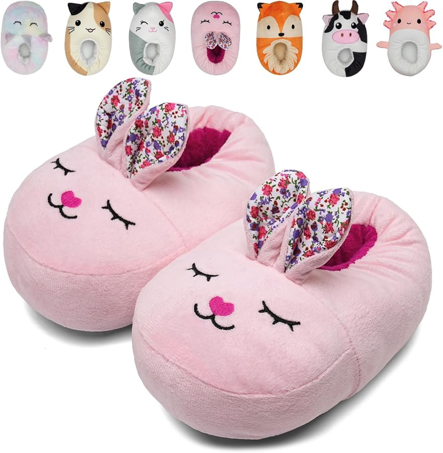 IceUnicorn Toddler Slippers Kids Cute Funny Animal House Shoes Girls Boys Christmas Fluffy Bedroo... | Amazon (US)