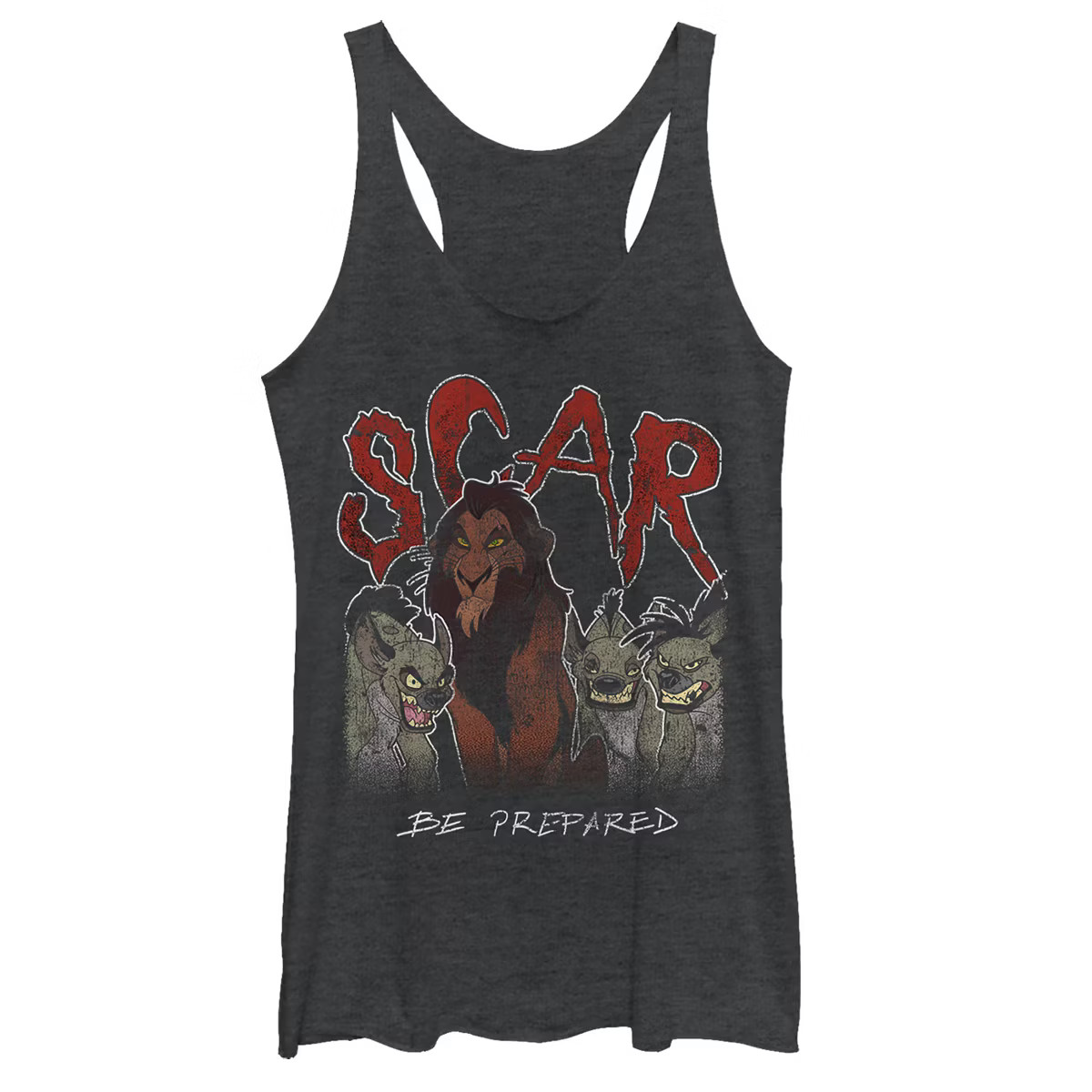 Women's Lion King Scar Be Prepared Squad Racerback Tank Top | Target