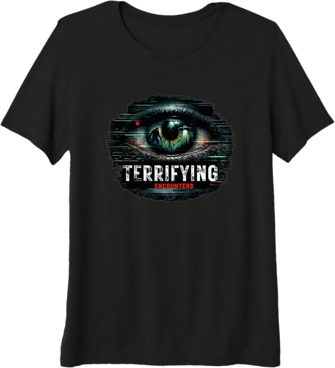 Terrifying Encounters Paranormal Horror Mystery Graphic Premium Tri-Blend T-Shirt | Amazon (US)