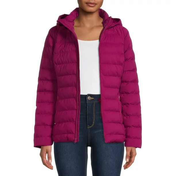 Time and Tru Women's and Plus Stretch Packable Jacket - Walmart.com | Walmart (US)