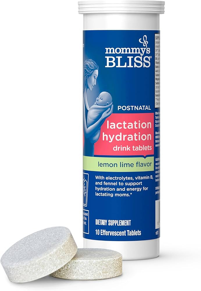 Mommy's Bliss Lactation Hydration Drink Tablets, Lemon Lime Flavor, Electrolytes + B Vitamins, 1 ... | Amazon (US)