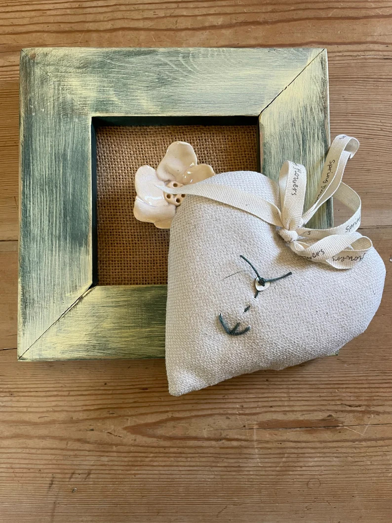 Linen Lavender Heart - Etsy UK | Etsy (US)