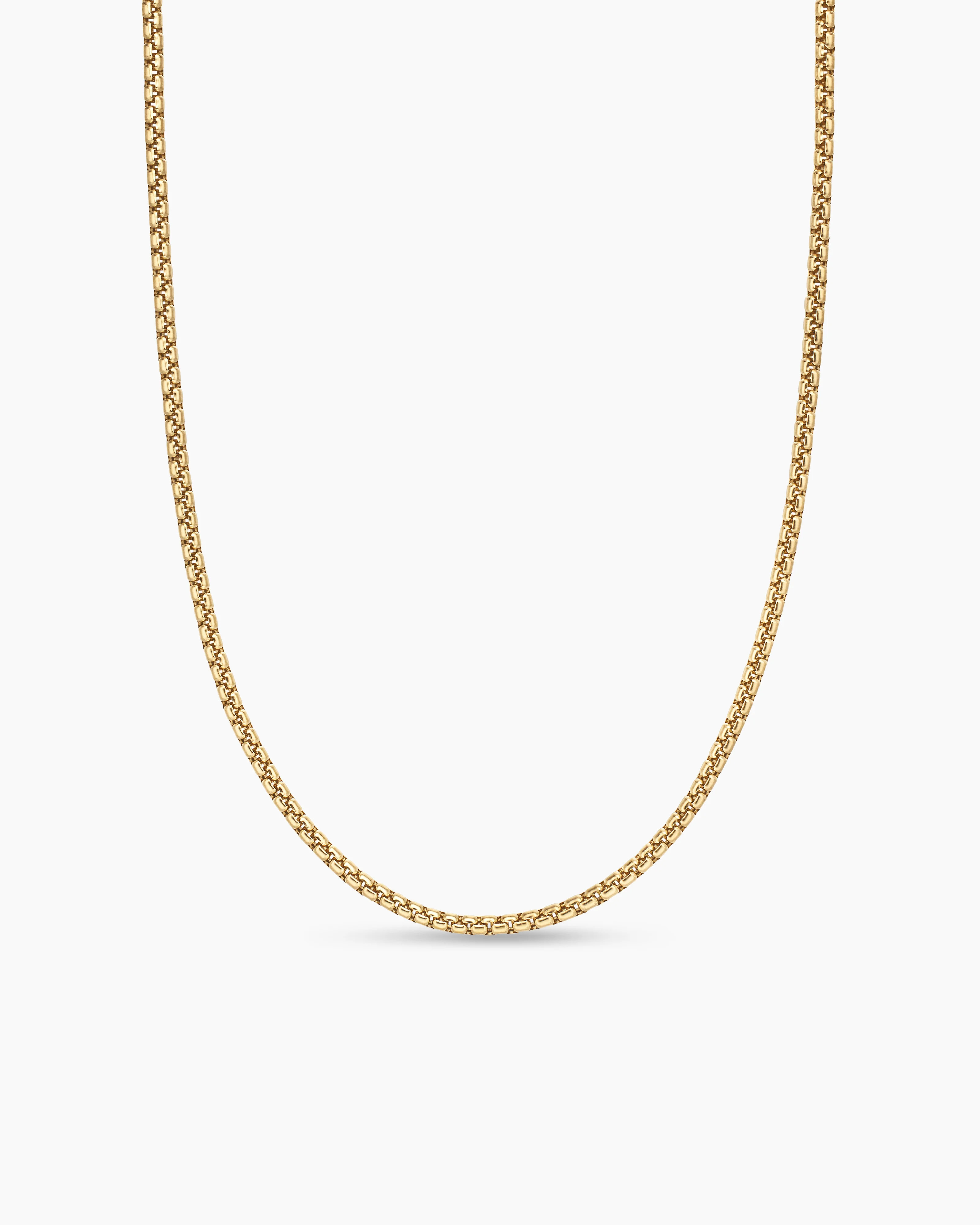 David Yurman | Box Chain Necklace in 18K Yellow Gold, 2.7mm | David Yurman