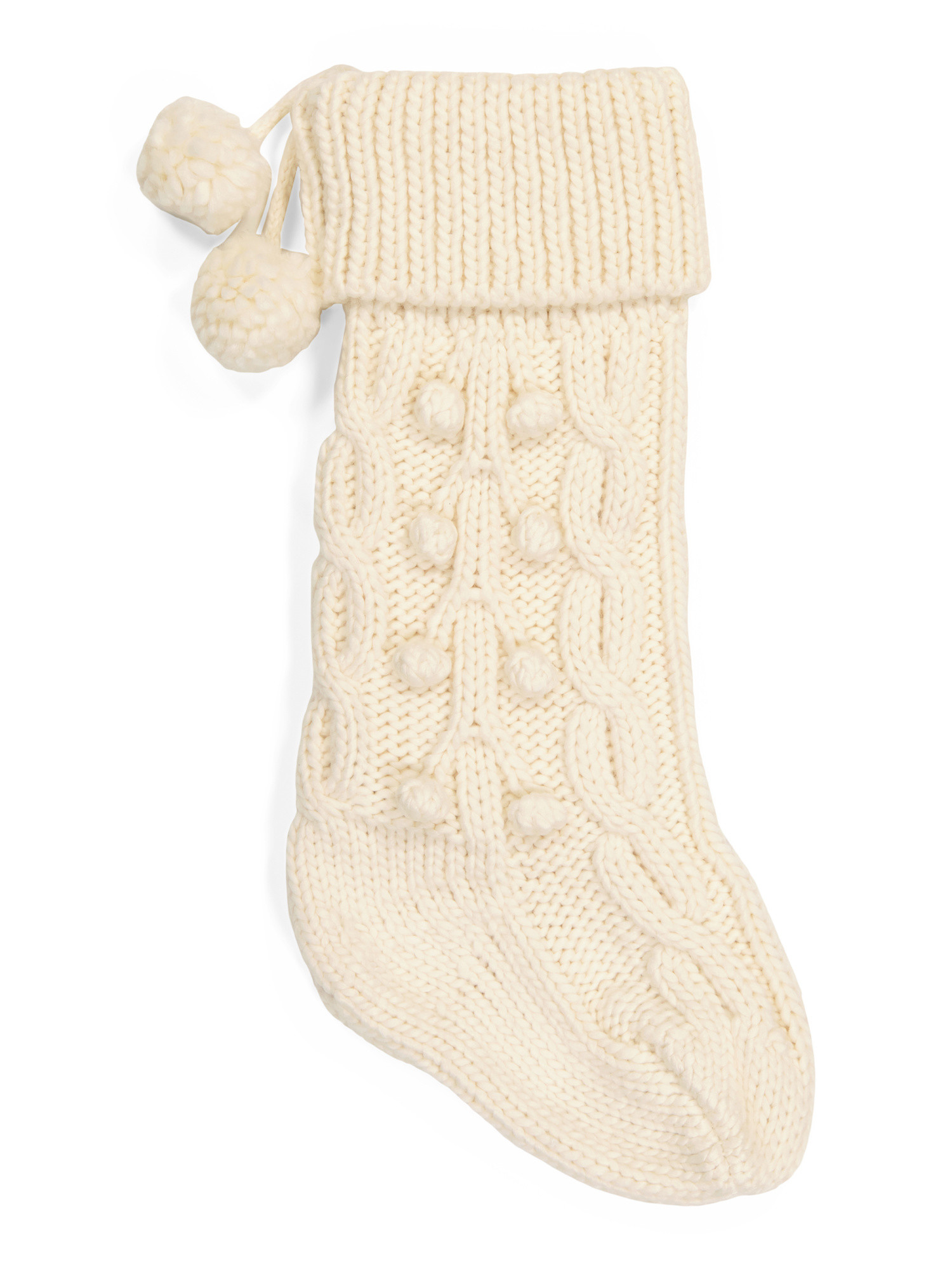 Knit Branches Stocking | TJ Maxx