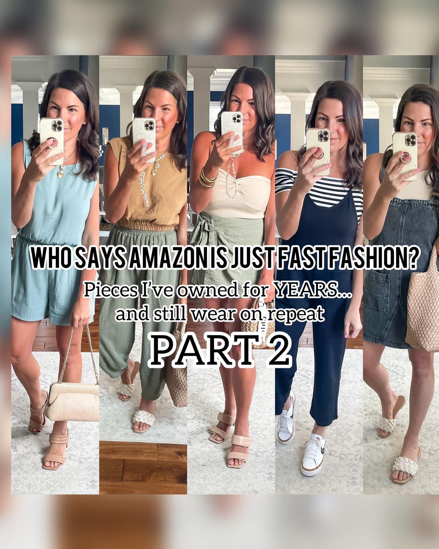 Like + comment AMAZON and I will send you all the details 

Amazon isn’t just fast fashion and these pieces prove it 👏

Every one of these has been in my closet for years 
worn, restyled, and still on repeat.

These aren’t wear once and done outfits…
they’re the ones I keep reaching for again and again.