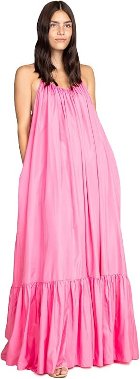 Elegance A-Line Spaghetti Strap Flowy Maxi Rideau Dress | Amazon (US)