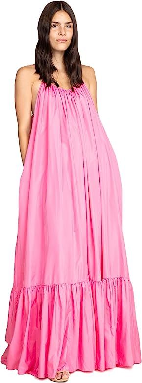 Elegance A-Line Spaghetti Strap Flowy Maxi Rideau Dress | Amazon (US)
