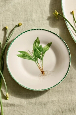 Spring Botanical Stoneware Plate | Anthropologie (US)