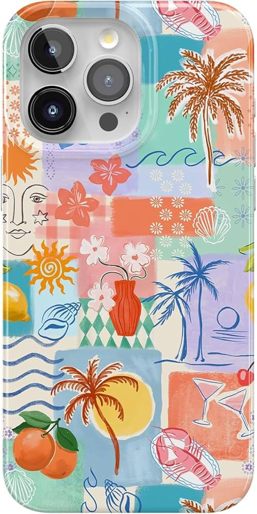Casely iPhone 15 Pro Max Case | Tropical Heat | Beachy Collage | Compatible with MagSafe | Classi... | Amazon (US)