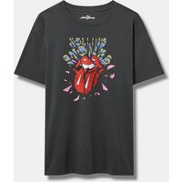 Rolling Stones Relaxed Cotton Crew Tee in Black | Torrid (US & Canada)