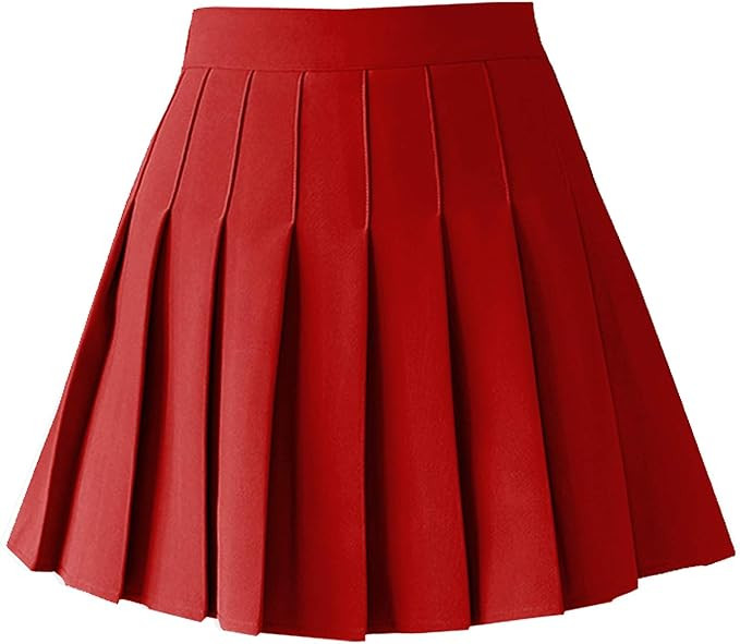 TONCHENGSD Women's High Waist Pleated Mini Skirt Skater Tennis Skirt | Amazon (US)
