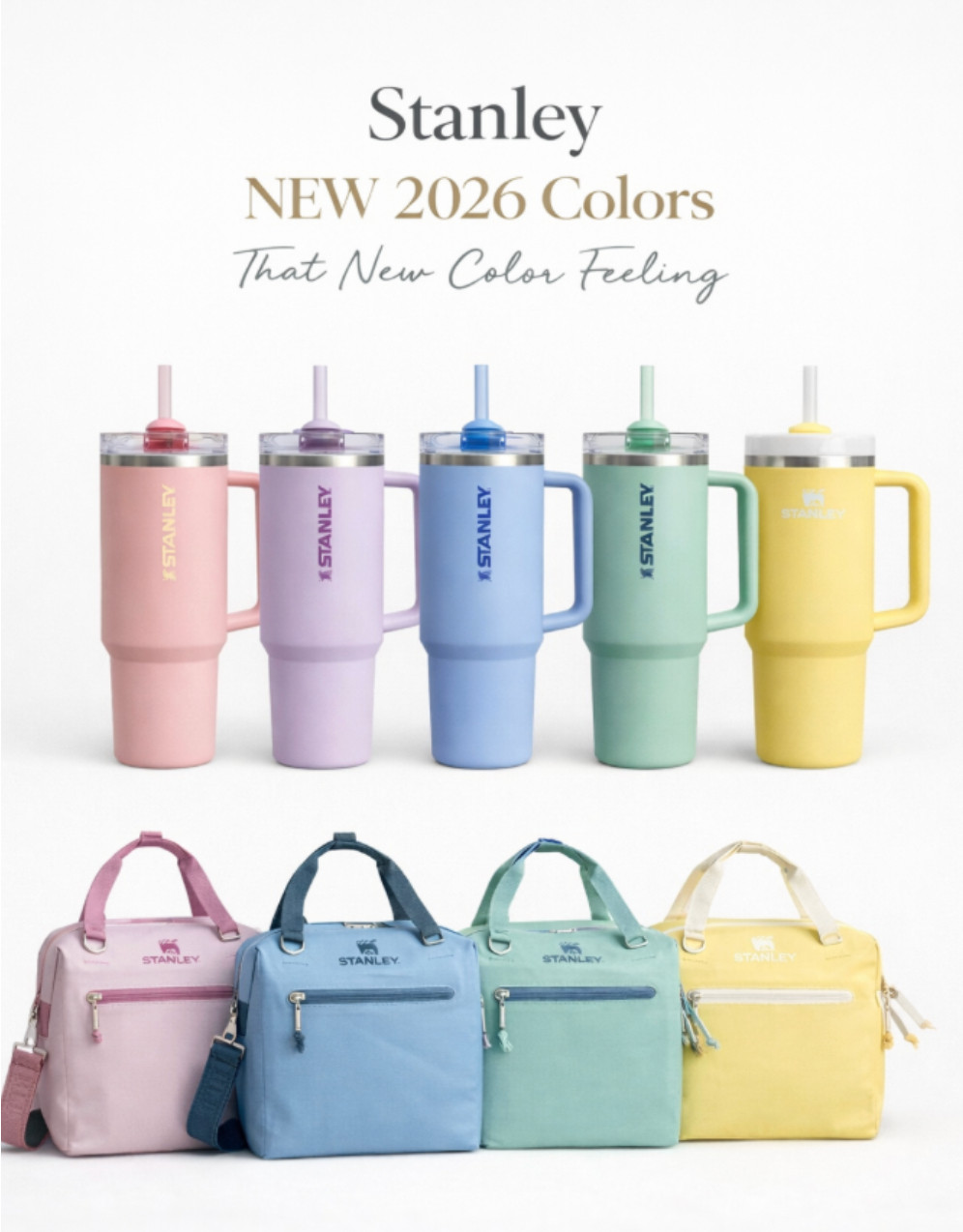 #ad New year. New colors. New obsession. 
Well, excuse me!! The NEW 2026 colors just walked in and understood the assignment. 😍✨Dark Blossom, Daffodil, Spring Green, Blue Sky! I'll take one of each! Which one fits your 2026 personality?! 

@stanley_brand #stanleypartner
 

 