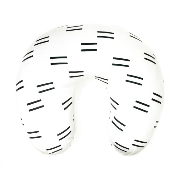 Nursing Pillow Cover: Off White Double Dash. Nursing Pillow Cover. Mudcloth Nursing Pillow. Minky... | Etsy (US)