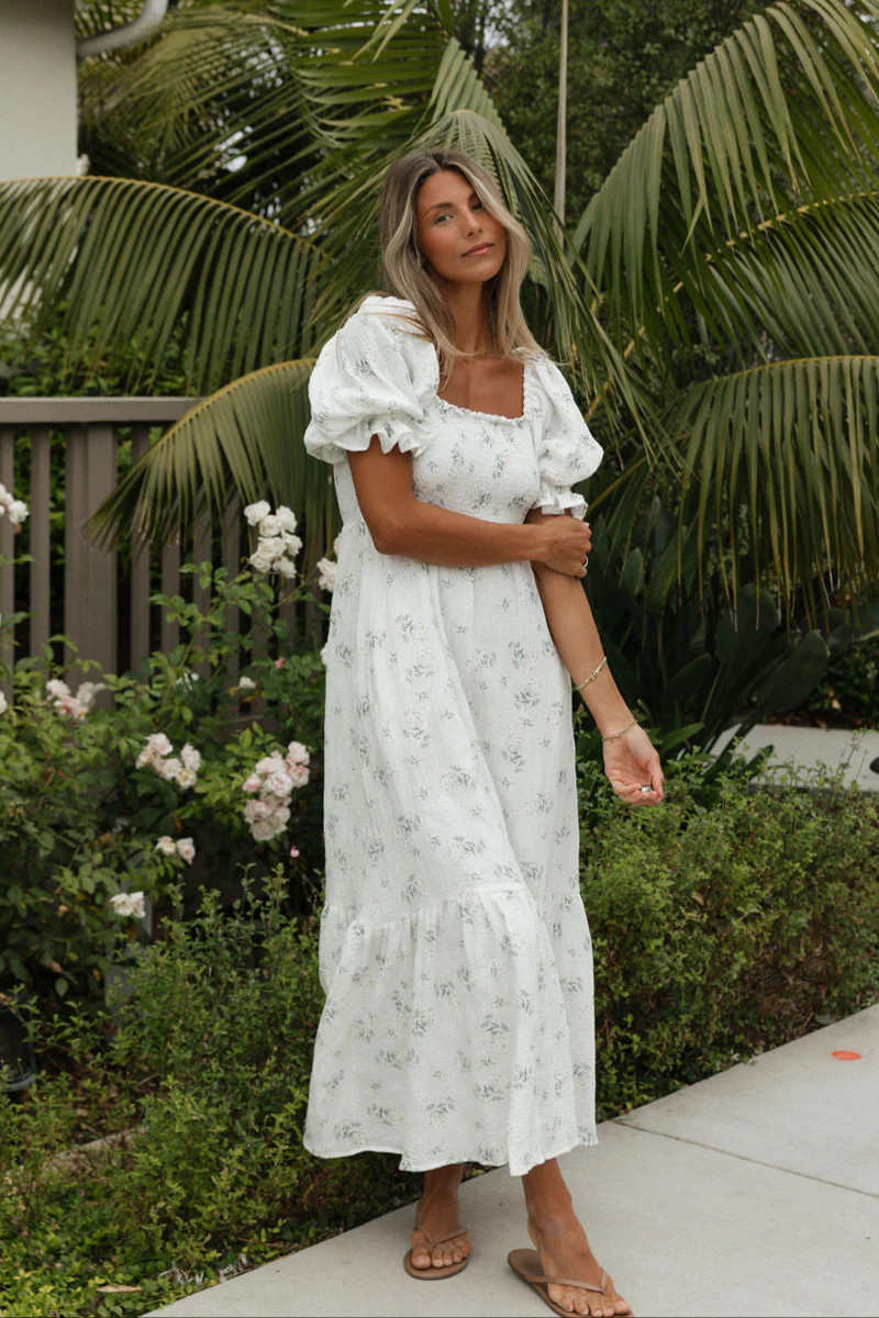 Livvy 100% Cotton Maxi Dress in Chamomile - Bump Friendly & Inclusive | Worth Collective