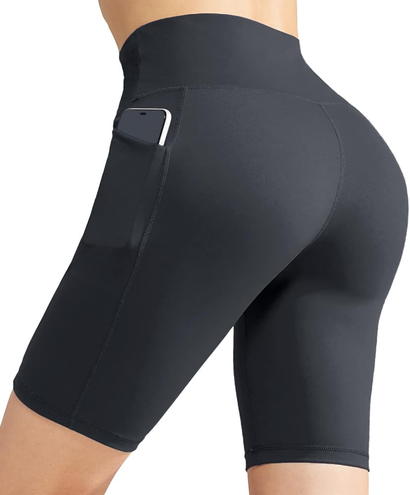 MIER Women's High Waist Yoga Compression Pants Tummy Control Stretch Biker Shorts Athletic Leggin... | Amazon (US)