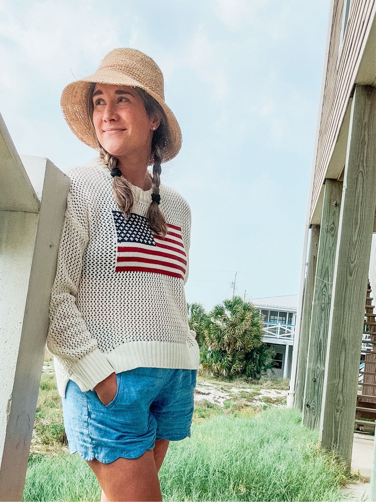Happy Memorial Day from the beach! 🇺🇸💕

Beach vacation outfits I’m wearing this week linked here and my favorite patriotic American flag sweater is currently on sale! 



#LTKMidsize #LTKSwim #LTKFindsUnder50