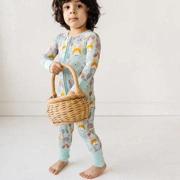 Rad Rabbits Bamboo Viscose Zippy | Little Sleepies